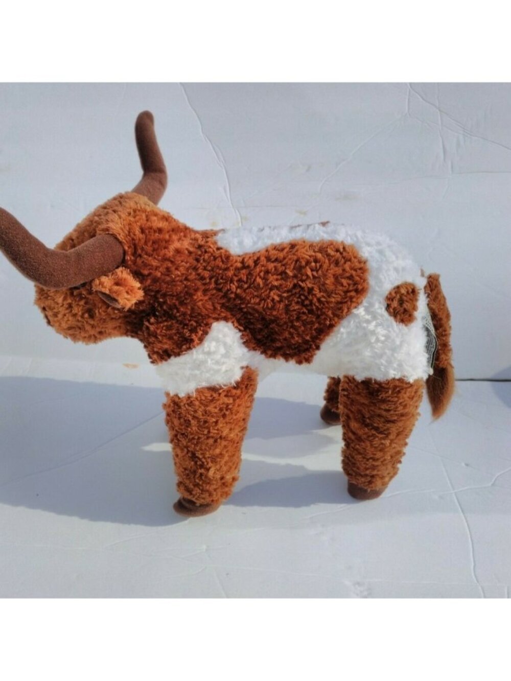 Zoona Plush Bull Brown White Texas Longhorn 2004 RGU Group 11 Stuffed Animal